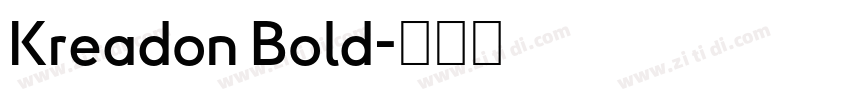 Kreadon Bold字体转换